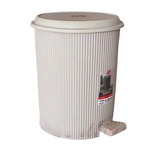 Набір відер з педаллю 3 предмети: (11л/17л/24л) кава з молоком Nostalgia ELIF Житомир - изображение 1