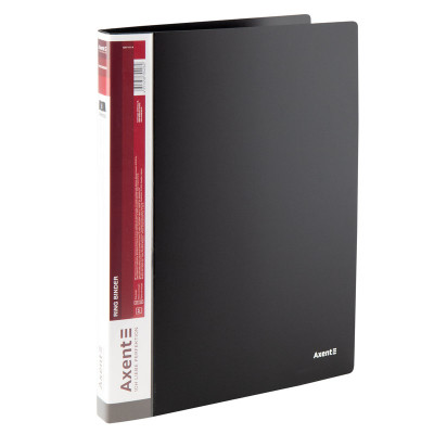 Папка на кольцах Axent А4 с 2-мя кольцами 700 мкм 25 мм Черная (1207-01-A) Винница - изображение 1