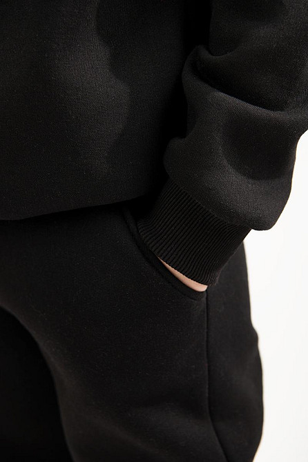 Дитячий теплий костюм, чорний, тринитка, топ Київ - фото 6