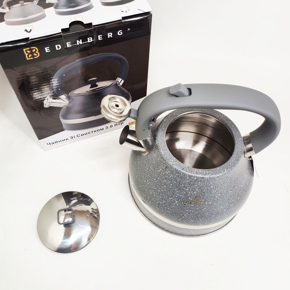 Чайники со свистком заварочные чайники Edenberg EB-8856 3Л, Чайник со свистком для дома HY-30 Львов - изображение 8