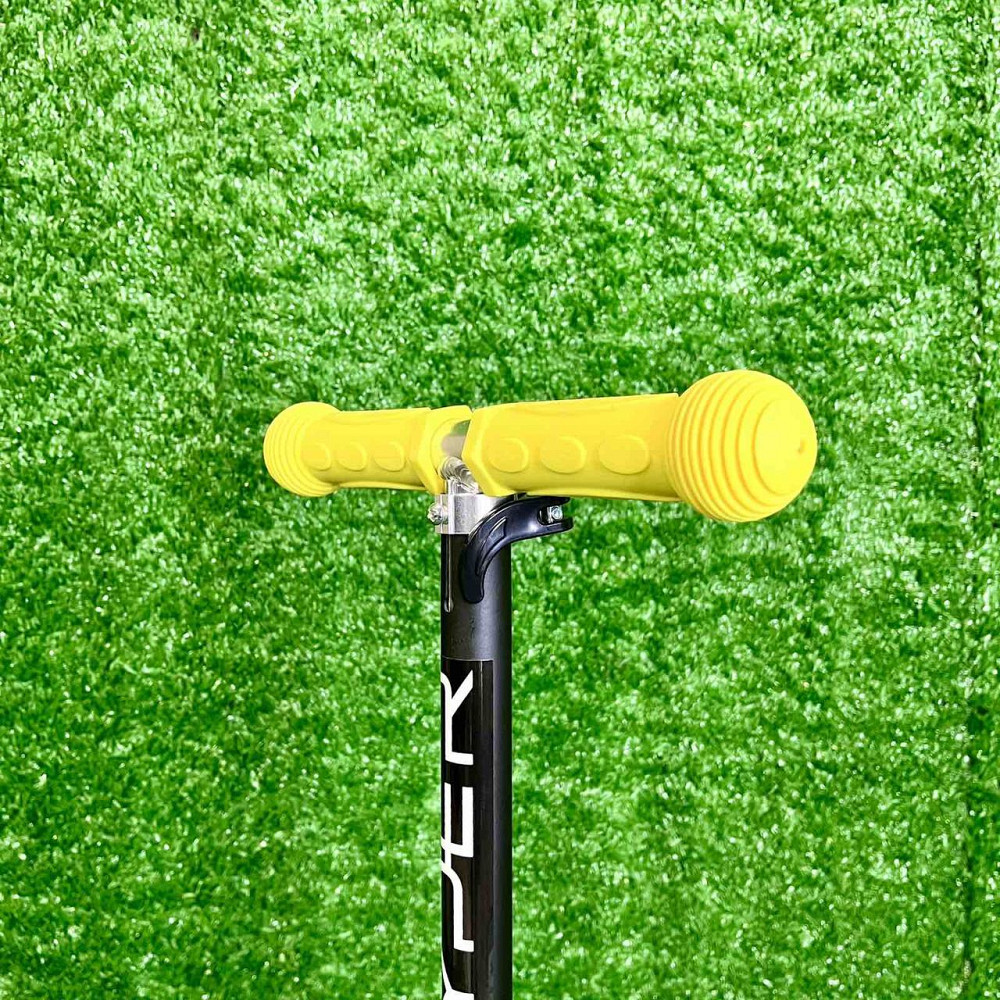 Самокат триколісний Skyper MINI колеса PU 120мм на 2-4 роки Жовто-чорний з принтом (112-70899) Чернигов - изображение 8