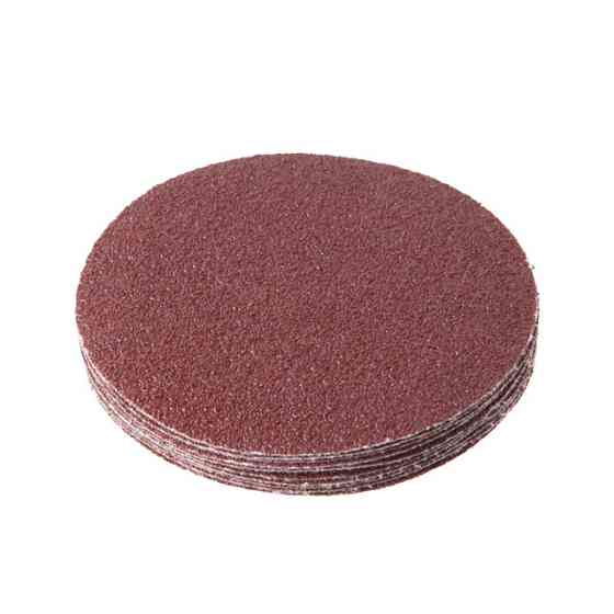 Круг наждаковий на липучці 125 мм, папір клас С, щільність 120 г/м², К40, 10 од. INTERTOOL BT-0504 Київ