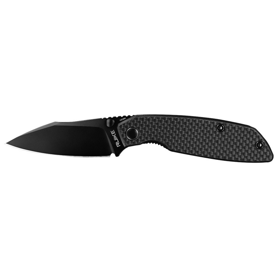 Нож складной туристический Ruike P746-CB2, (8 см) 14C28N / G10 черный Киев - изображение 2