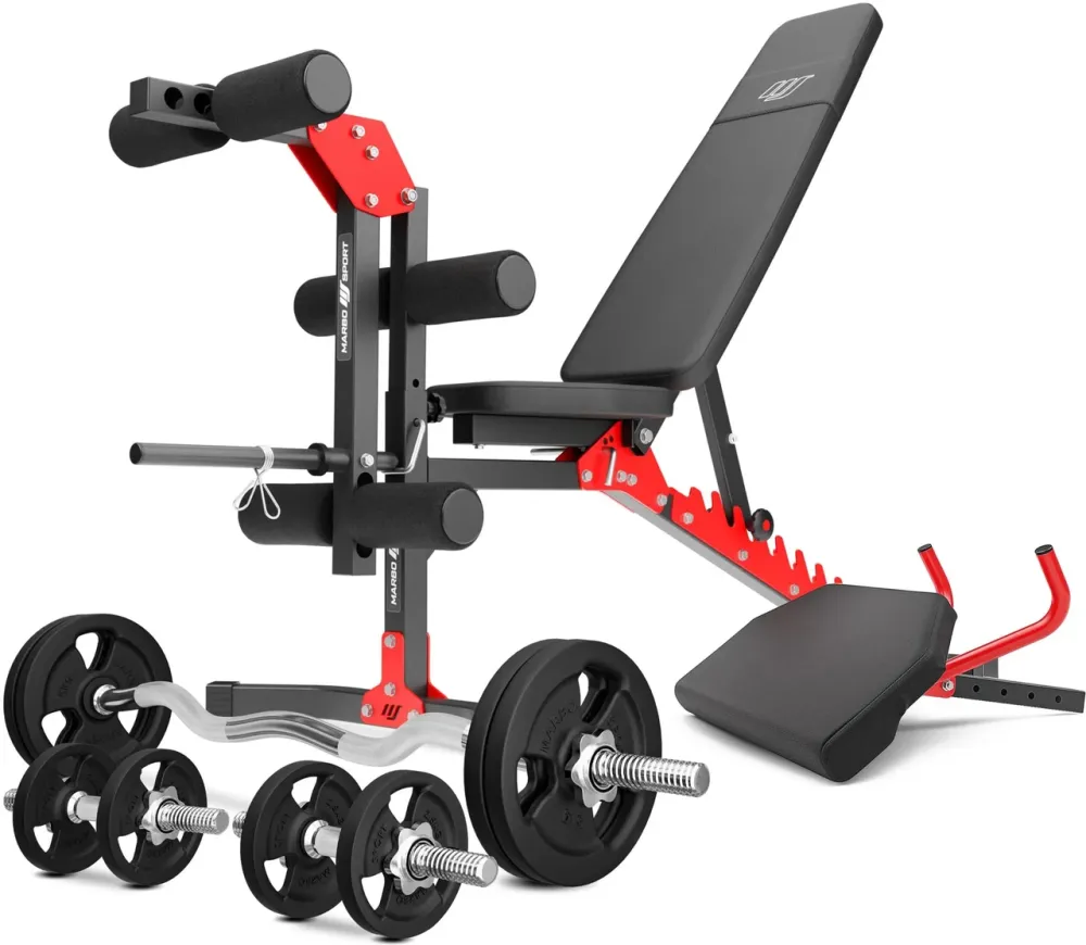 Тренажер Marbo Спорт Zestaw Mh1 68Kg Kier Лавка Regulowana+Prasa Na Nogi Modlitewnik Wsuwka Gryfów I Obciążeń Киев - изображение 1