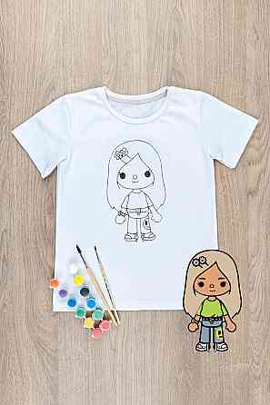 Футболка-раскраска детская Тока Бока, Крохатушка одяг Киев