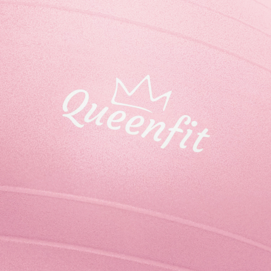 Фітбол Queenfit 65см світло-рожевий + насос Киев