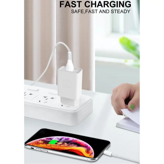 Сетевое зарядное устройство с кабелем WUW-T82 Single USB home charger set type-c Одесса