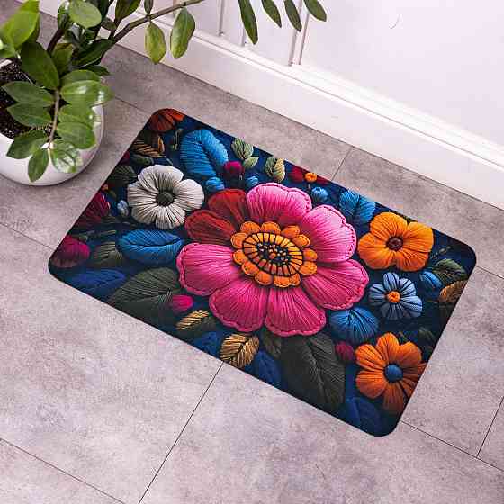 Коврик диатомитовый с 3D-эффектом Embroidered Bloomscape 38*58 см универсальный HP-42-31 Киев