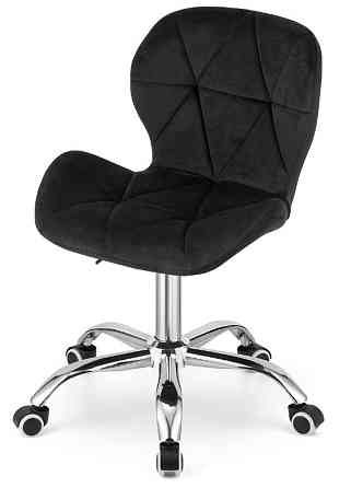 Крісло офісне комп'ютерне Bonro BN-531 велюр робоче для комп'ютера офісу дому Чорний Київ