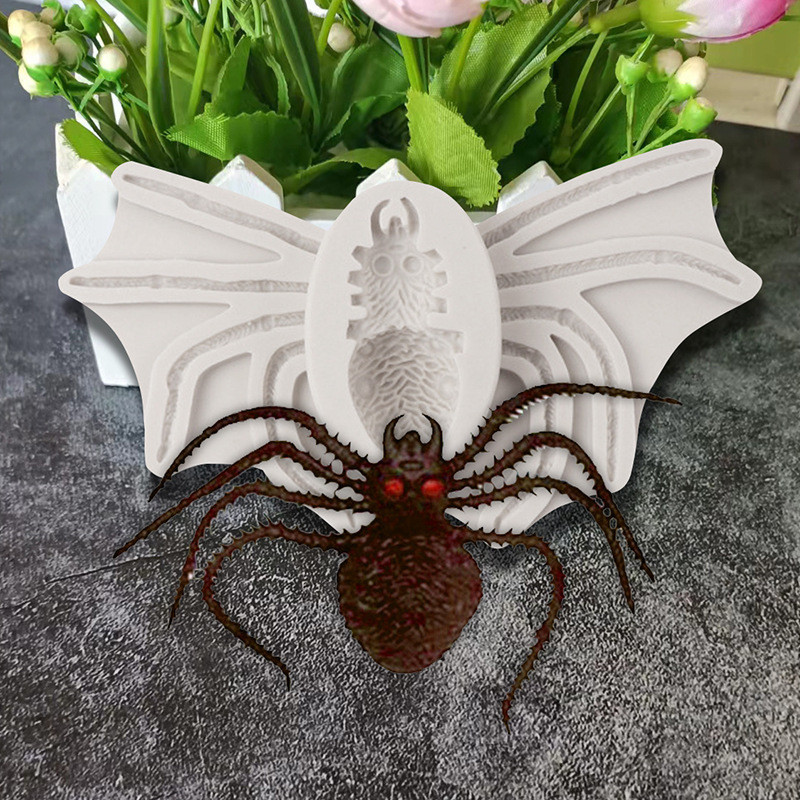 Молд силиконовый Паук 167 на 91 мм серый Киев - изображение 7