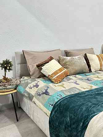 Ecotton Комплект постільної білизни Ecotton полуторний 150х215 см зелений Олені Коломыя