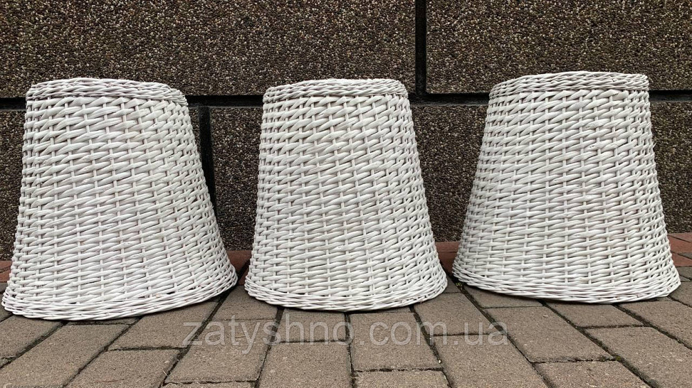 Набор белых плетеных люстер из лозы Киев - изображение 4