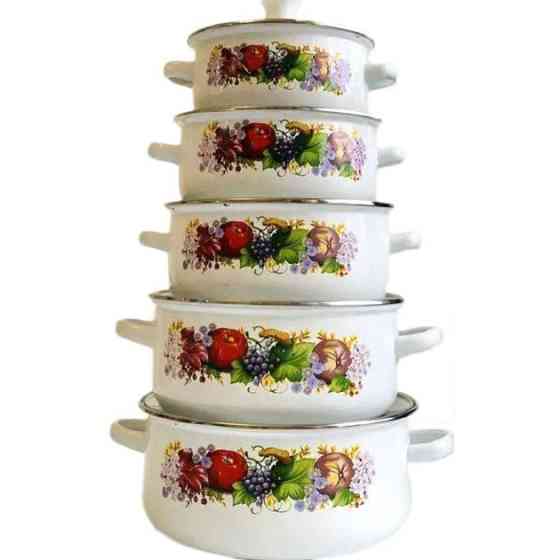 Набір каструль для приготування з кришками, Набір каструль якісних з кришками якісних WV-41 Львів