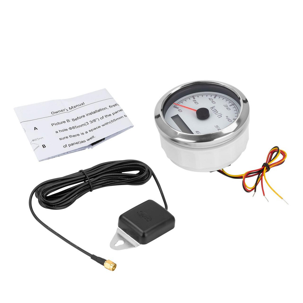 GPS-спідметр 60 км/год I GAUGE WPSP270-GPS-60W білий Черкаси - фото 4