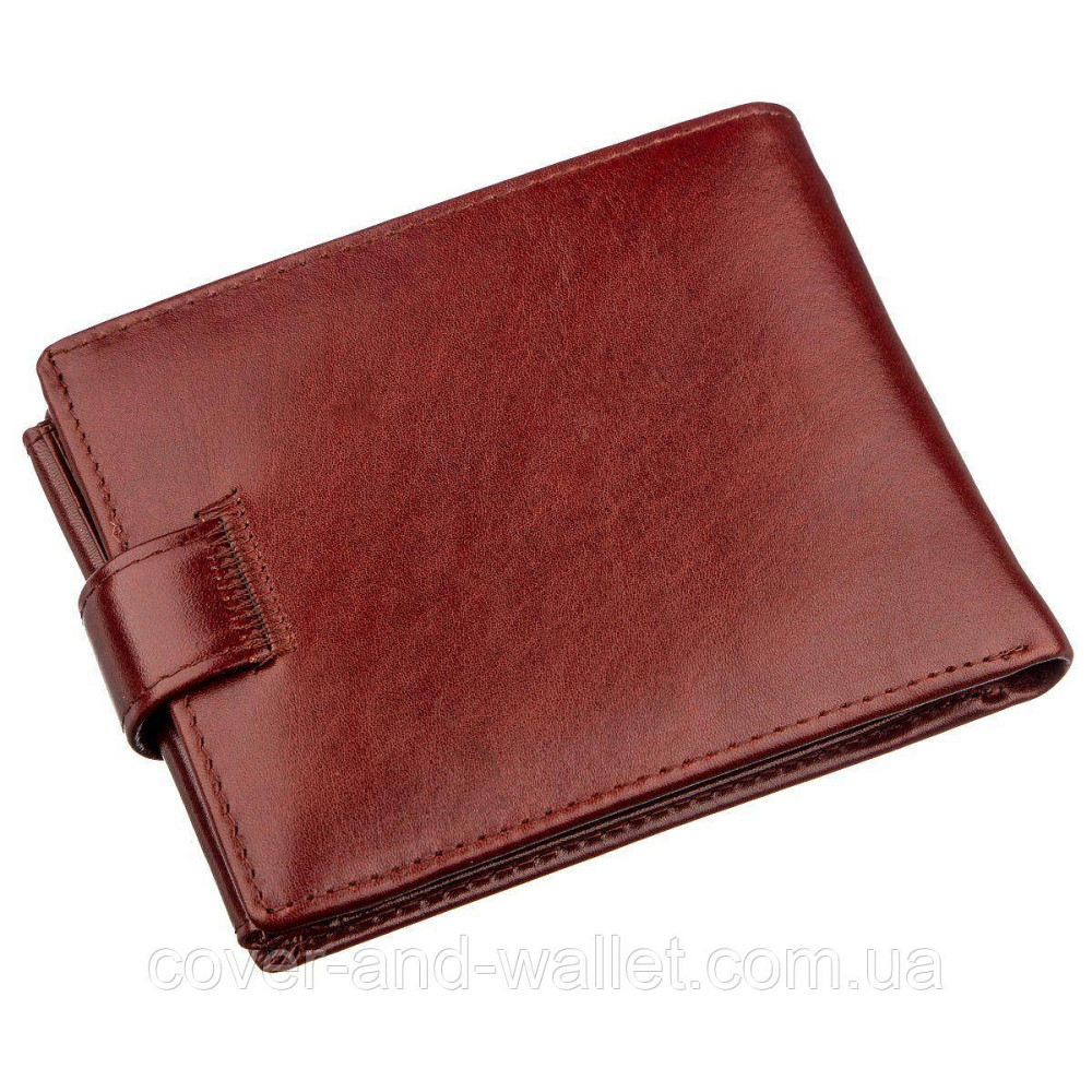 Солидный мужской кошелек коричневого цвета из гладкой кожи Boston B5 Киев - изображение 5