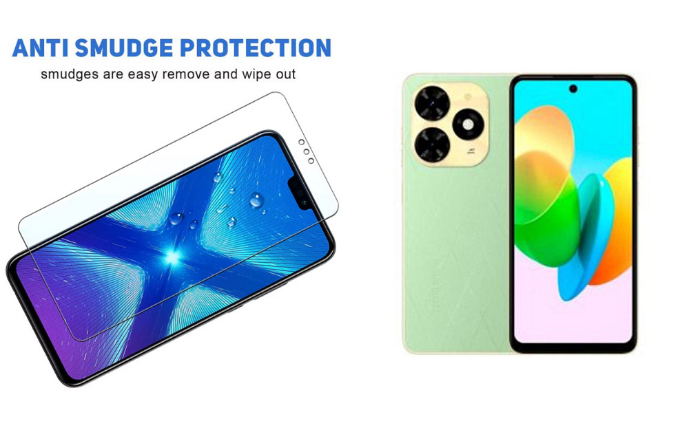 Защитное стекло NeoGlass для Tecno Spark 20, Spark 20c, Spark 20 Pro, Spark 20 Pro+ – ультрапрозрачное и Киев - изображение 3