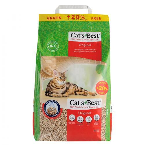 Наповнювач Cat’s Best Original для котячого туалету, деревний, 10+2л/5,2кг Київ - фото 3