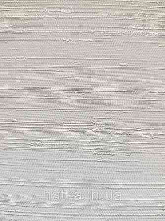 Шпалери вінілові на паперовій основі Sirpi Italian Silk 7 однотонні білі під тканина тонка срібна смужка Київ