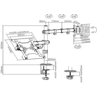 Кронштейн Gembird MA-DA-03 Вінниця