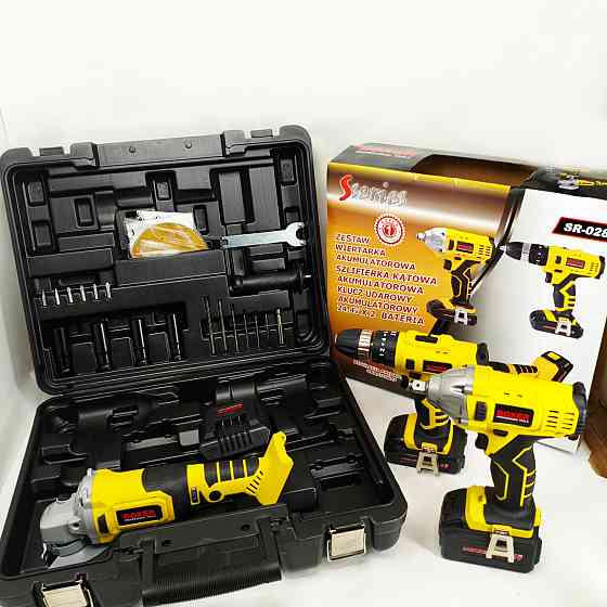 Набір гайковерт шуруповерт болгарка 24,4 В Boxer SR-028 набір акумуляторного інструменту GF-67 Львів