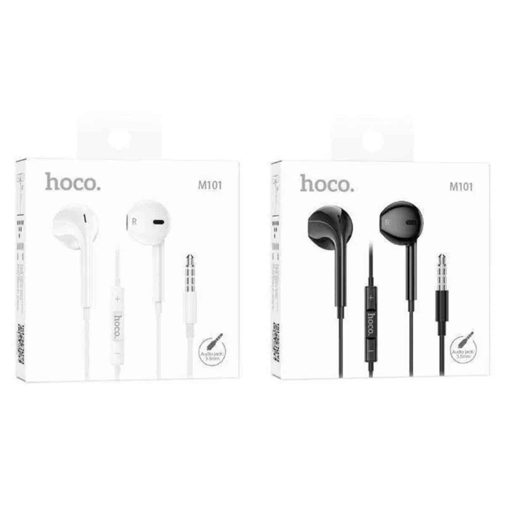 Навушники HOCO M101 Crystal joy wire-controlled earphones with microphone Black Киев - изображение 4
