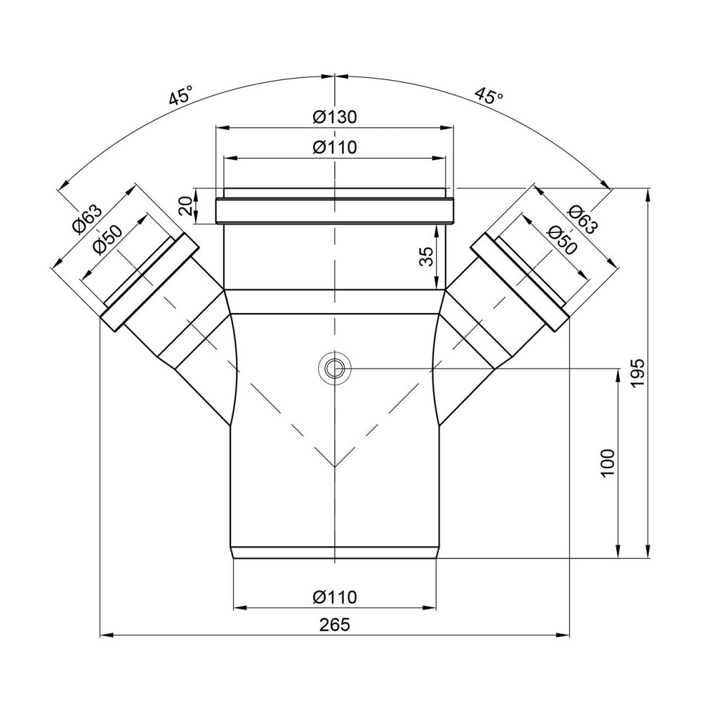 Хрестовина 110х50х50/45°, Україна Харків - фото 2