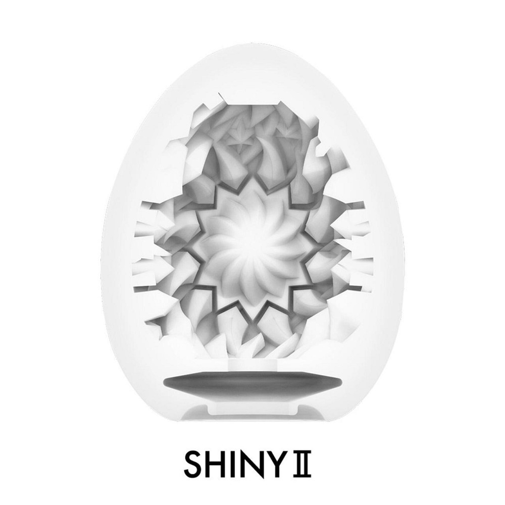 Мастурбатор-яйцо Tenga Egg Shiny II, плотный TPE, пробник лубриканта 5 мл Sex Aura Киев - изображение 3
