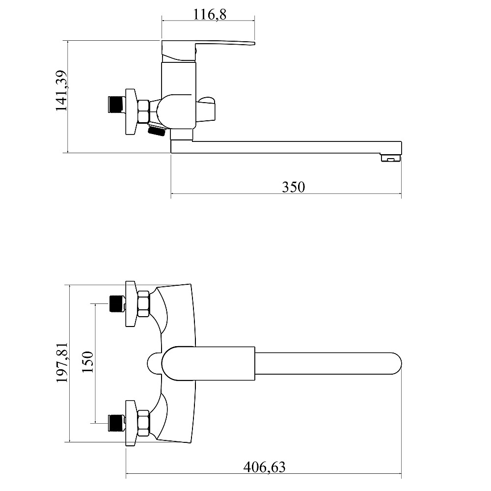 Змішувач для ванни DOMINO RONDO DND-208 Луцк - изображение 6