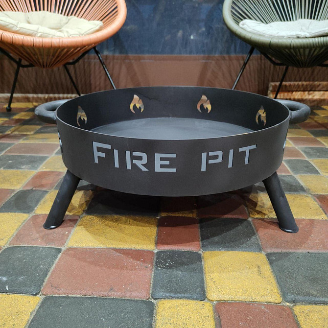 Костровая чаша Fire pit 60 см. от производителя SAB Building. Чаша для огня со складными ножками Харьков - изображение 3