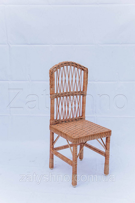 Стілець плетений з лози зручний Київ - фото 3