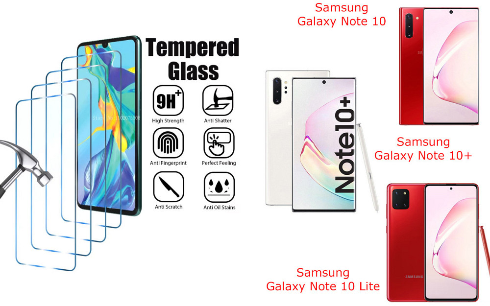 Захисне скло ArmorGlass для Samsung Galaxy Note 10, Galaxy Note 10+, Galaxy Note 10 Lite – стійке до подряпин та ударів Київ - фото 1