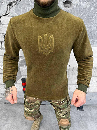 Чоловічий теплий гольф під горло койот з тризубцем Одесса - изображение 4