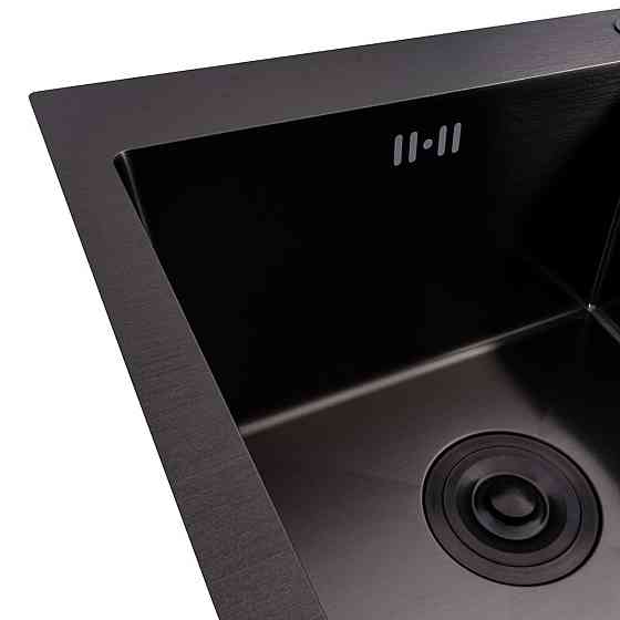 VALESO Кухонна мийка PVD чорна 78*48 VALESO Handmade на дві чаші (3.0/0.8) Киев