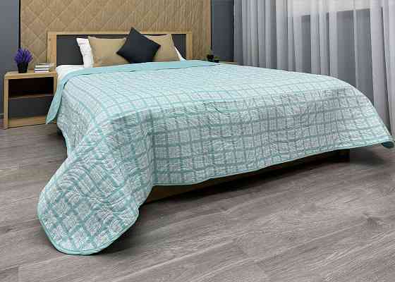 Покривало Decorator Bianca 215х240 см блакитний з білим (85-203) Київ