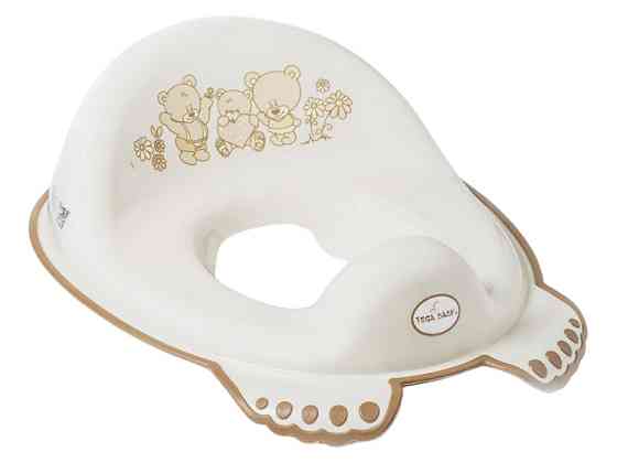 Накладка дитяча антиковзка на сидіння унітазу Teddy Bear beige Київ
