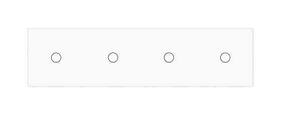 LIVOLO Розумний сенсорний прохідний/перехресний вимикач 4 сенсора (1-1-1-1) Livolo білий скло ( Коломия