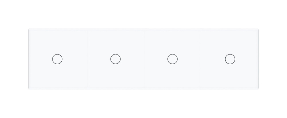 LIVOLO Розумний сенсорний прохідний/перехресний вимикач 4 сенсора (1-1-1-1) Livolo білий скло ( Коломия - фото 4