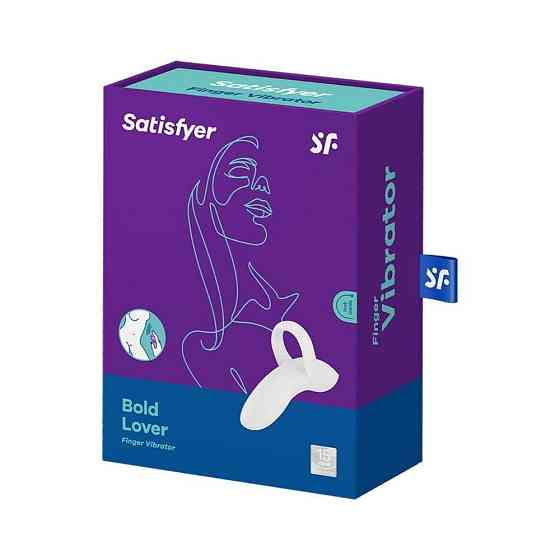 Вибратор на палец Satisfyer Bold Lover White, гибкий Sex Aura Киев