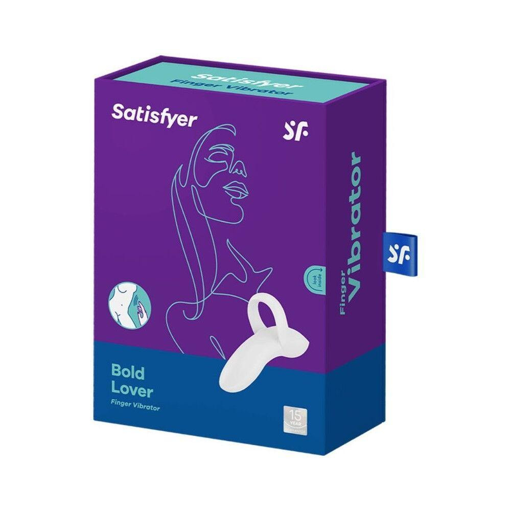 Вібратор на палець Satisfyer Bold Lover White, гнучкий Sex Aura Київ - фото 4