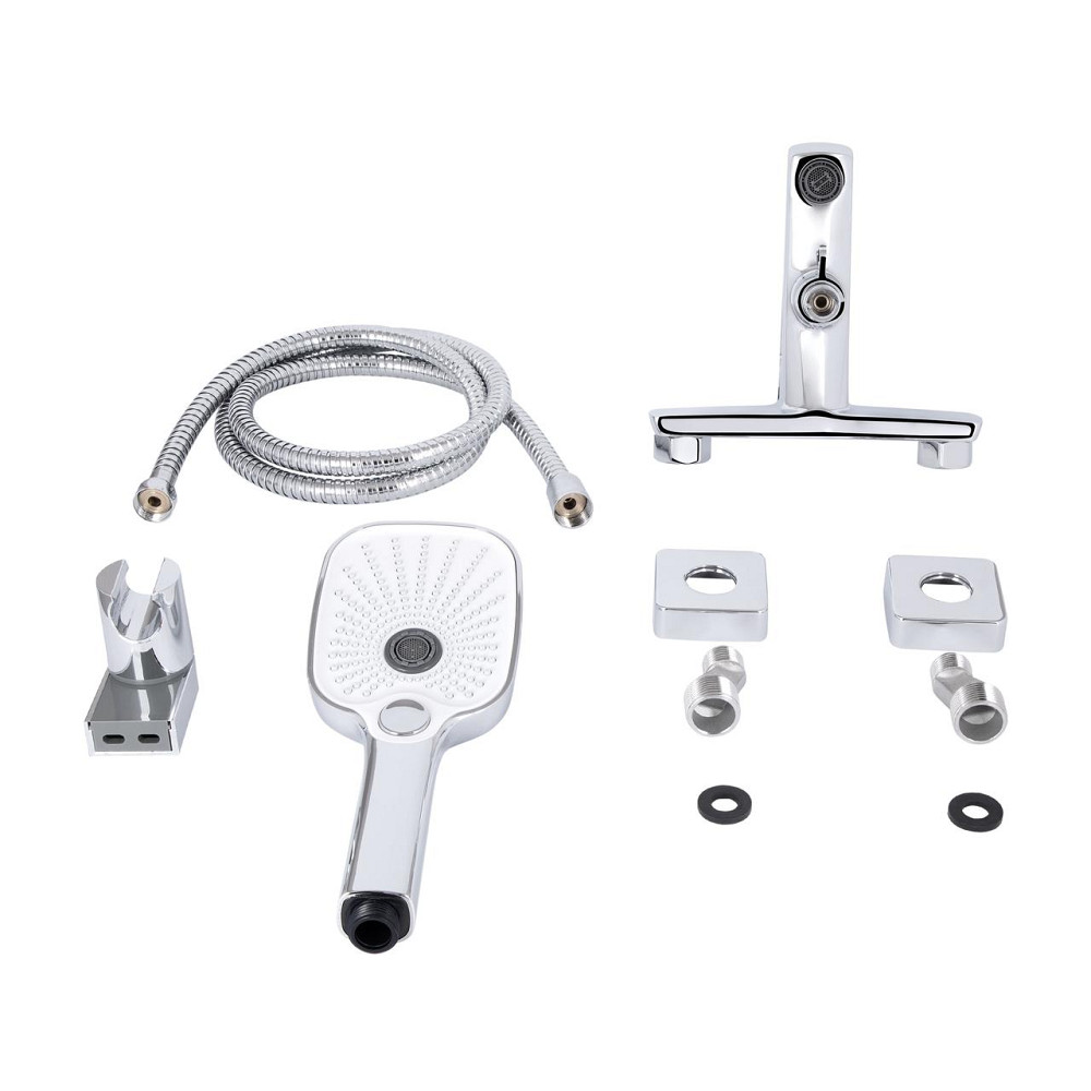 Змішувач для ванни Qtap Tern (з душовим гарнітуром) QTTER259CRM47586 Chrome Київ - фото 7
