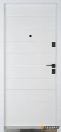 Вхідні двері Abwehr Defender Solid 0/RAL 7021Т + Білий 860*2050 мм Вхідні двері для приватного будинку Київ