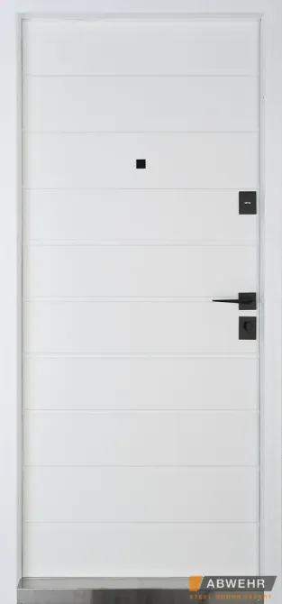 Вхідні двері Abwehr Defender Solid 0/RAL 7021Т + Білий 860*2050 мм Вхідні двері для приватного будинку Київ - фото 2