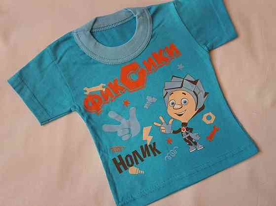 Футболка детская 69-72 см голубой Киев