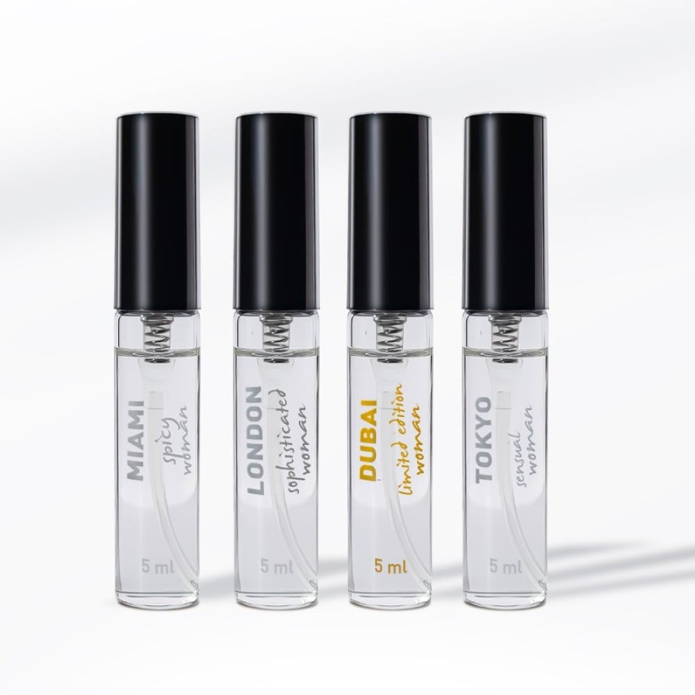 Набор женских парфюмов с феромонами HOT LMTD Pheromone Perfume Women, 4x5 мл Sex Aura Киев - изображение 2