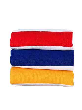Пляжное полотенце махровое Ideal Textile в полоску 90х170 см (56860346) Черновцы