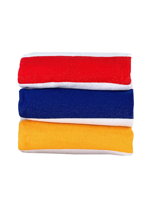 Пляжний рушник Ideal Textile махровий в смужку 90х170см (56860346) Чернівці - фото 1