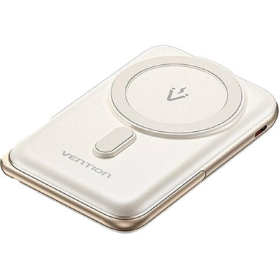 Батарея универсальная VENTION Magnetic Wireless 10000mAh 20W PD USB-C In/Out, QI-15W White (FHNW0) Винница - изображение 2
