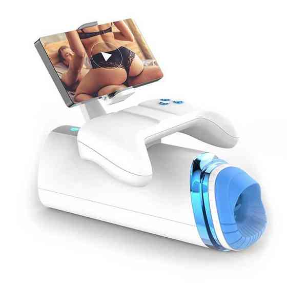 Автоматический мастурбатор Warrior M-100 PRO с поступательными движениями, вибрацией, подогревом и держателем для телефона Винница