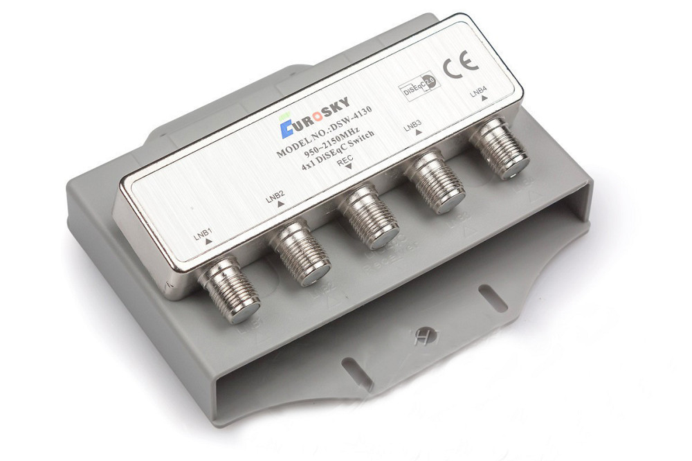 Коммутатор DiSEqC 2.0 4x1 Eurosky DSW-4130 в кожухе Винница - изображение 1