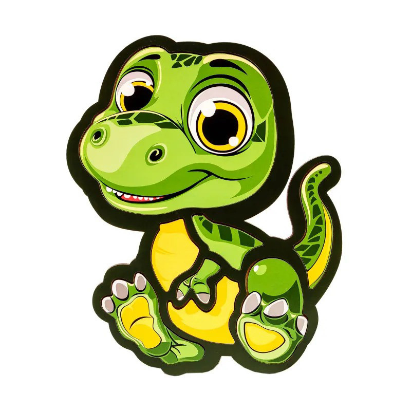 Дитячий пазл-вкладиш "Динозавр" Puz-22970, 8 елементів Вінниця - фото 1